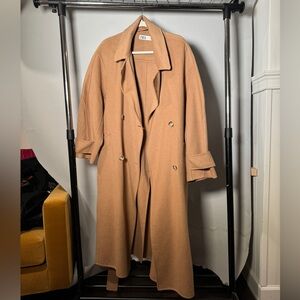 Zara Trench Coat, Caramel, Size M